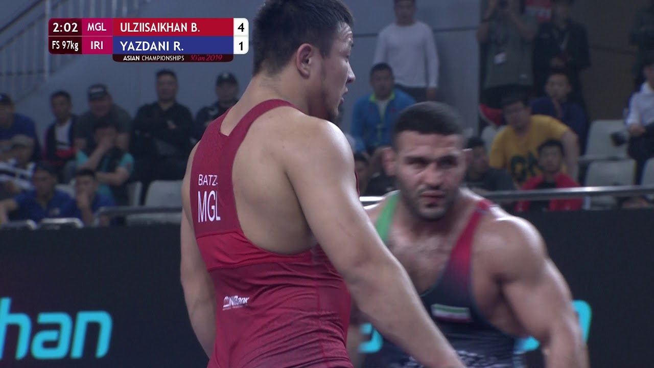 GOLD FS &ndash; 97 кг: Б. УЛЗИИСАЙХАН (MGL) против Р. ЯЗДАНИ (ИРИ)
