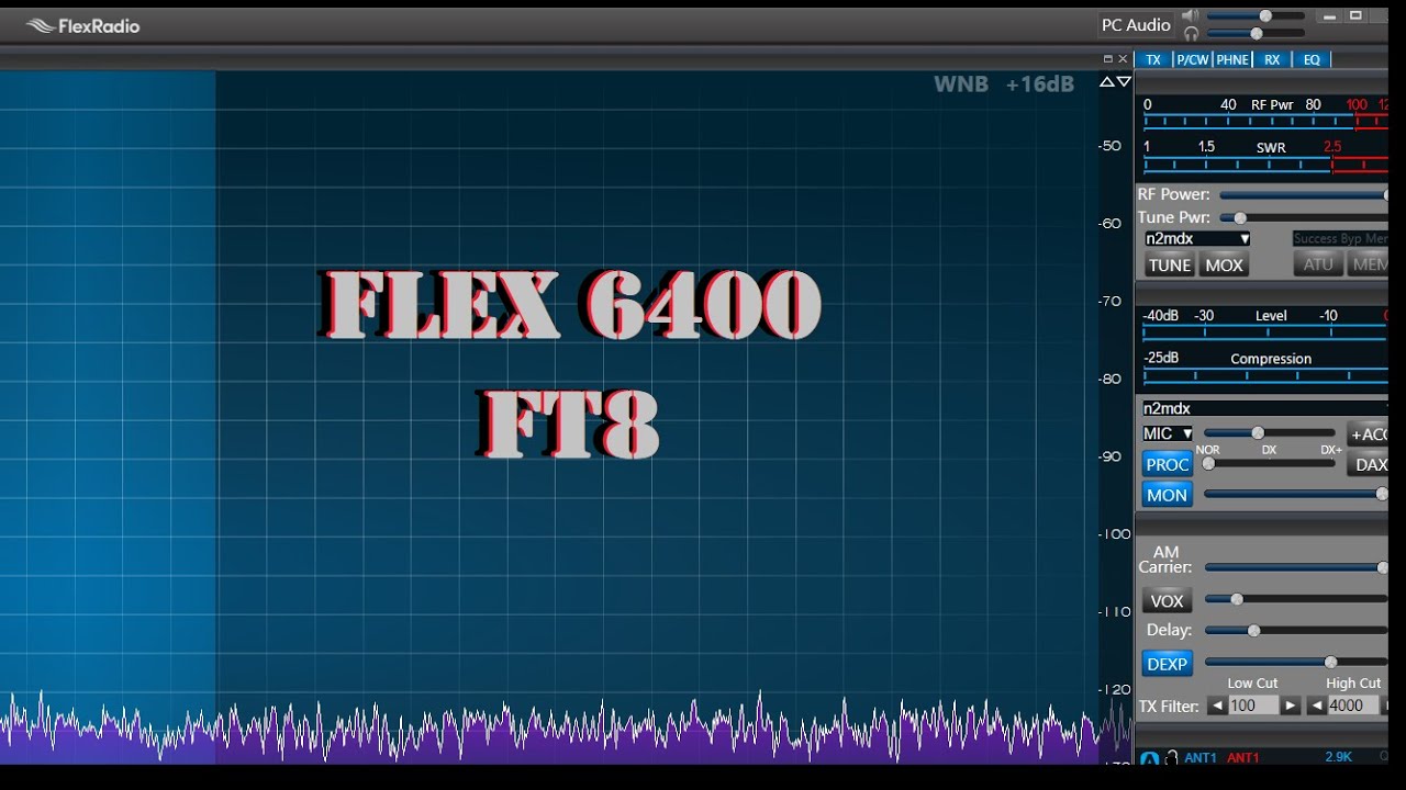 FLEX 6400 FT8 Running Grid Tracker with WSJTX