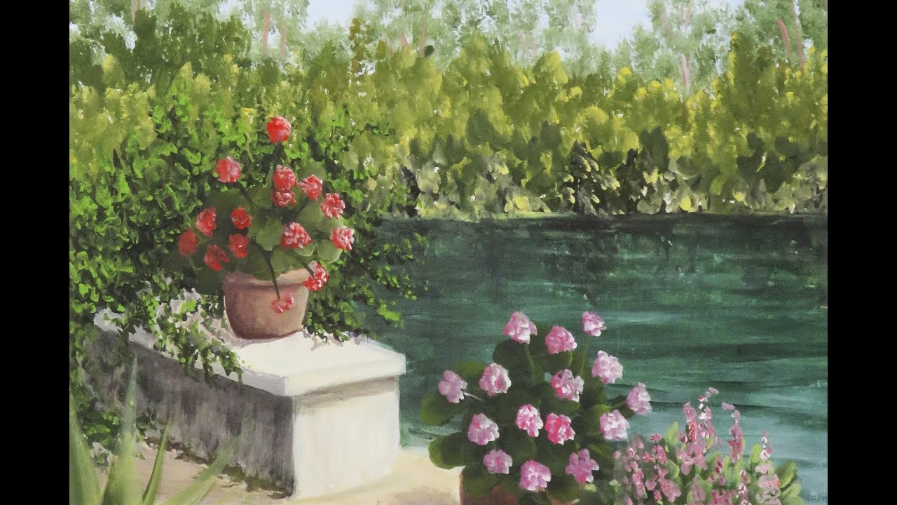 Como pintar una laguna