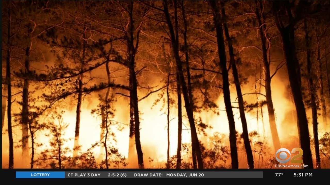 Massive wildfire continues to burn in southern New Jersey