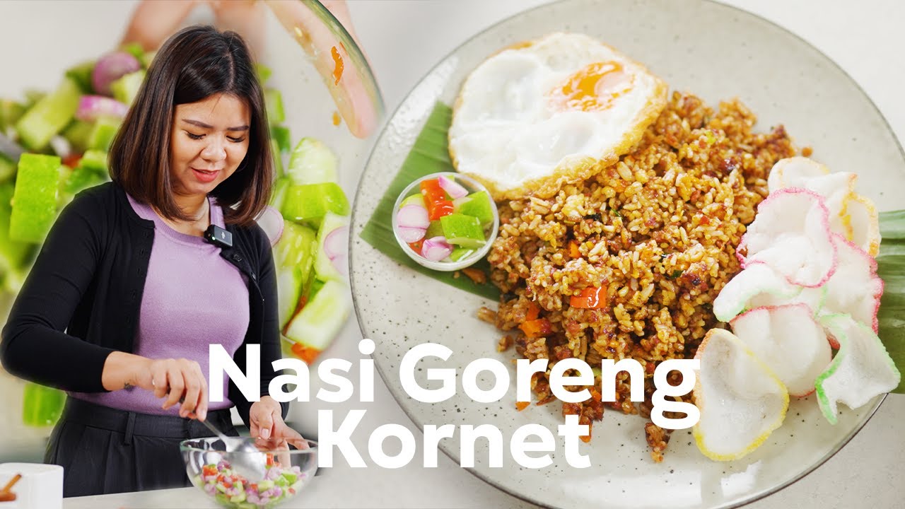 COCOK BUAT SARAPAN - RESEP NASI GORENG KORNET GAMPANG !