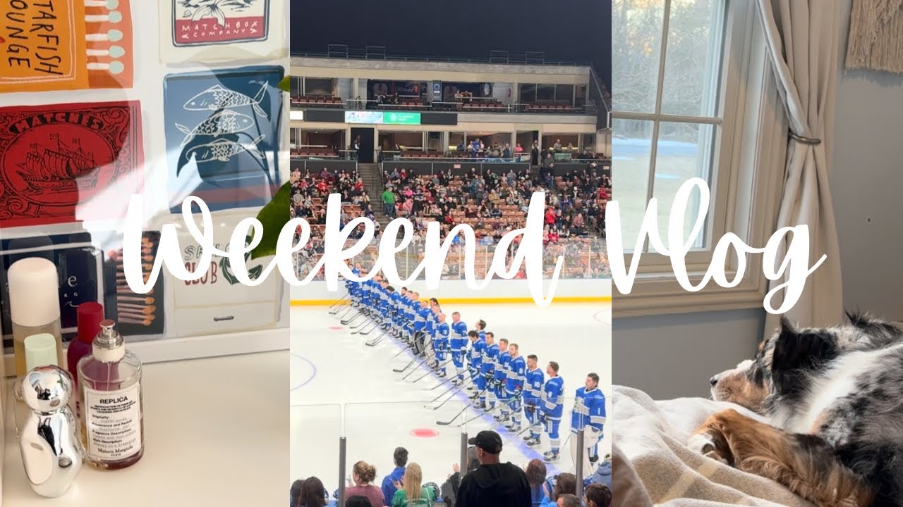 WEEKEND VLOG: Weekend reset, Hockey game, Family time | Izzy Hill