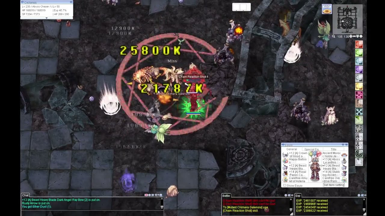 [iRO] Abyss Chaser Frenzy Shot & Chain Reaction Shot (feat. Good and Evil Set)