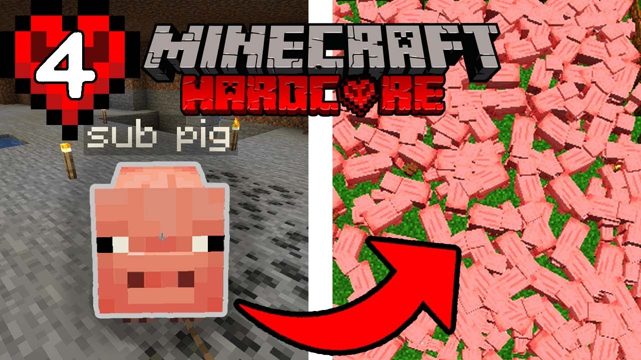 I Made An Army Of Sub Pigs... | Hardcore Minecraft