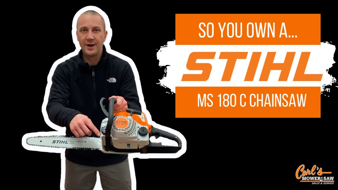 So You Own A...Stihl MS 180C Chainsaw