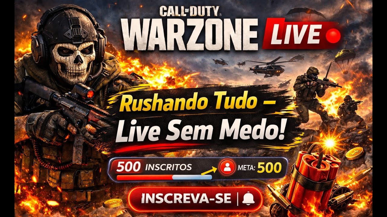 🧨 Rushando Tudo – Live Sem Medo!