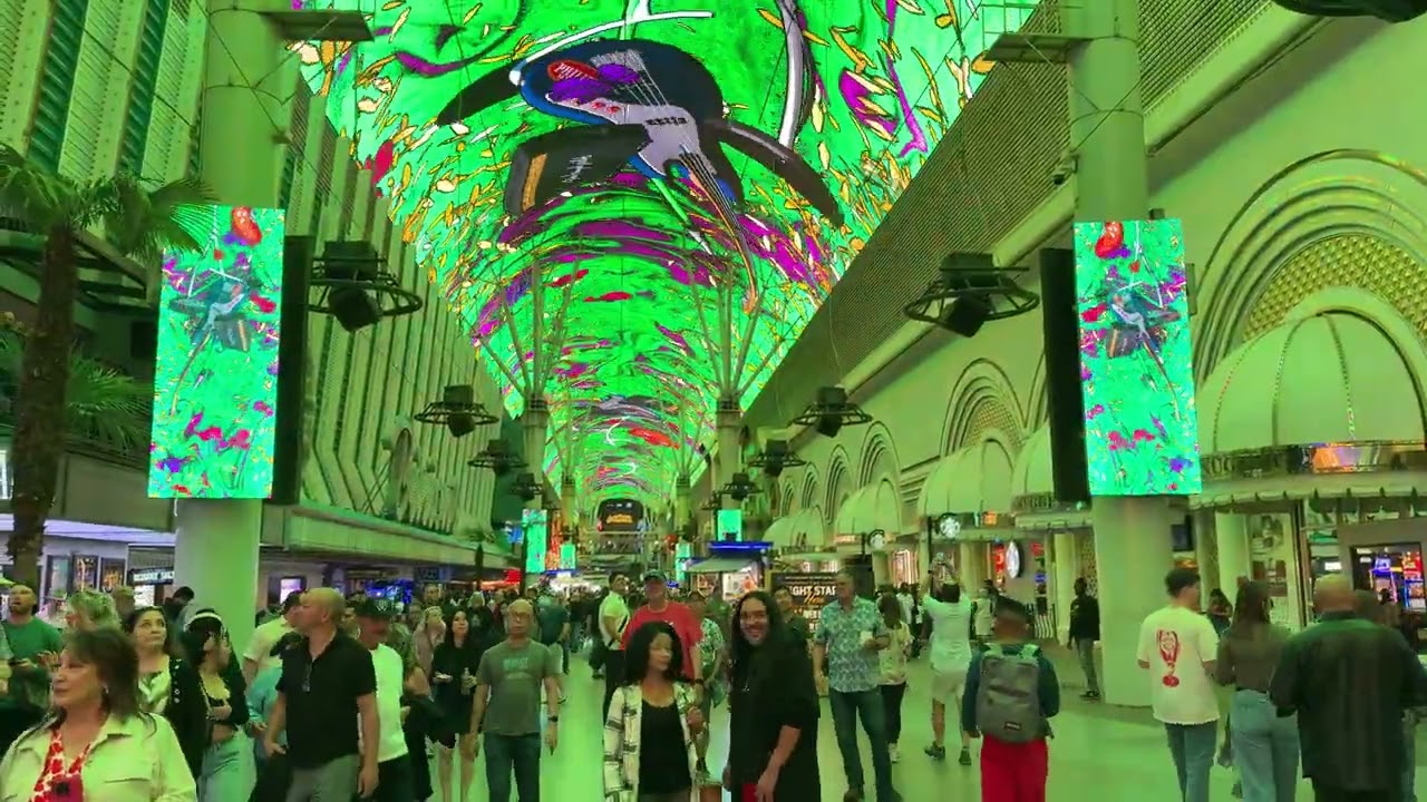 Stone Temple Pilots light show on Fremont street 7th Nov 2025