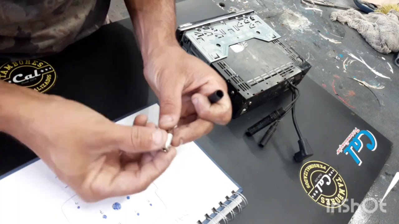 Como ligar entrada auxiliar na saida da disqueteira do  aparelho Pioneer