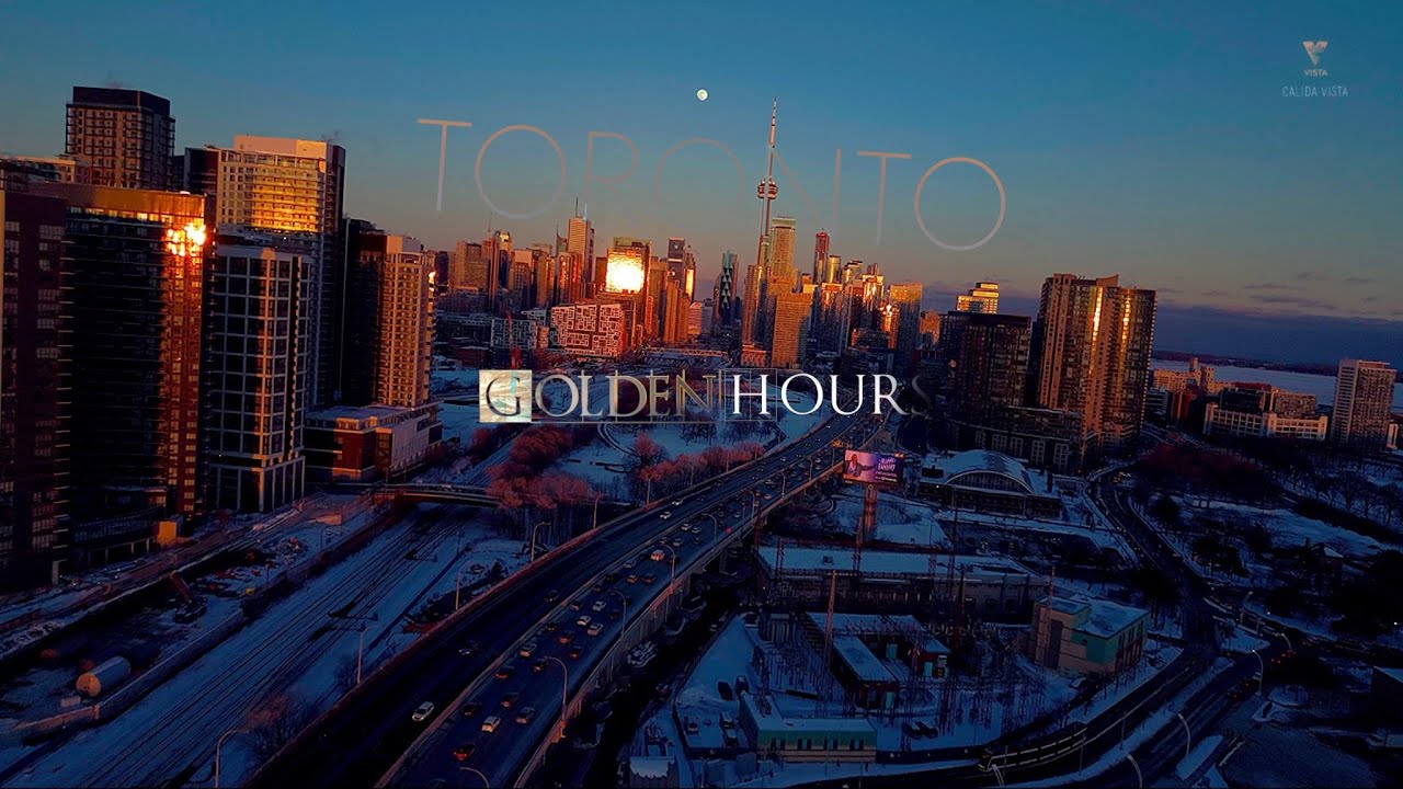 City Scape of Toronto during Golden Hour￼
￼￼