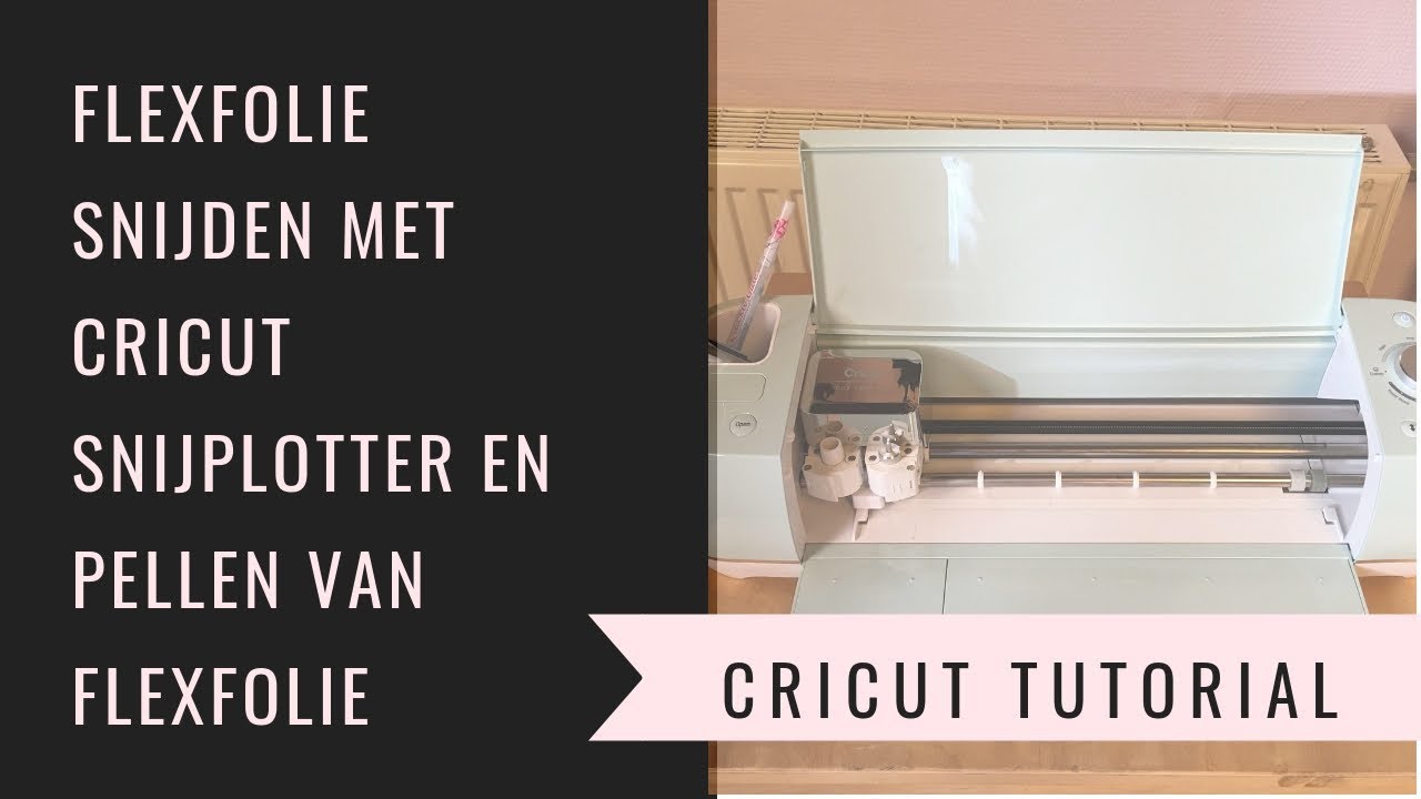 Flexfolie snijden met Cricut en pellen van flexfolie en glitterflex