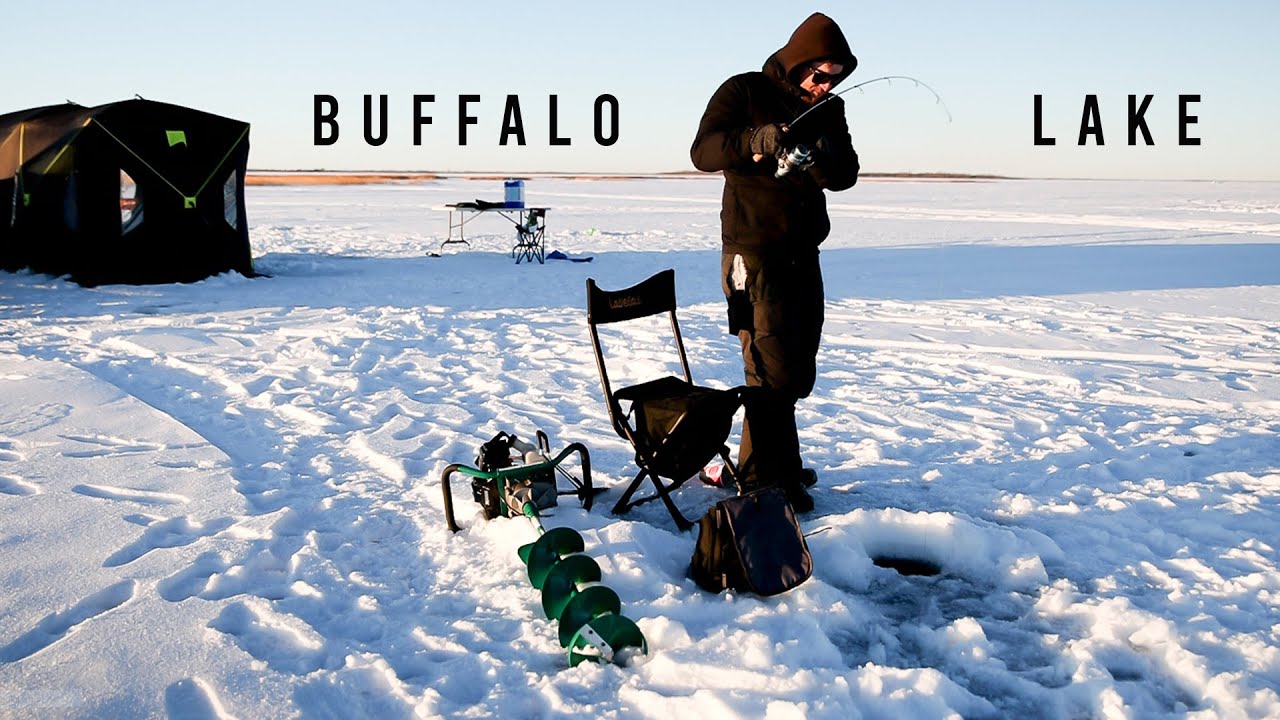 Overnight Ice Fishing Adventure | Buffalo lake Ice Fishing Tournament