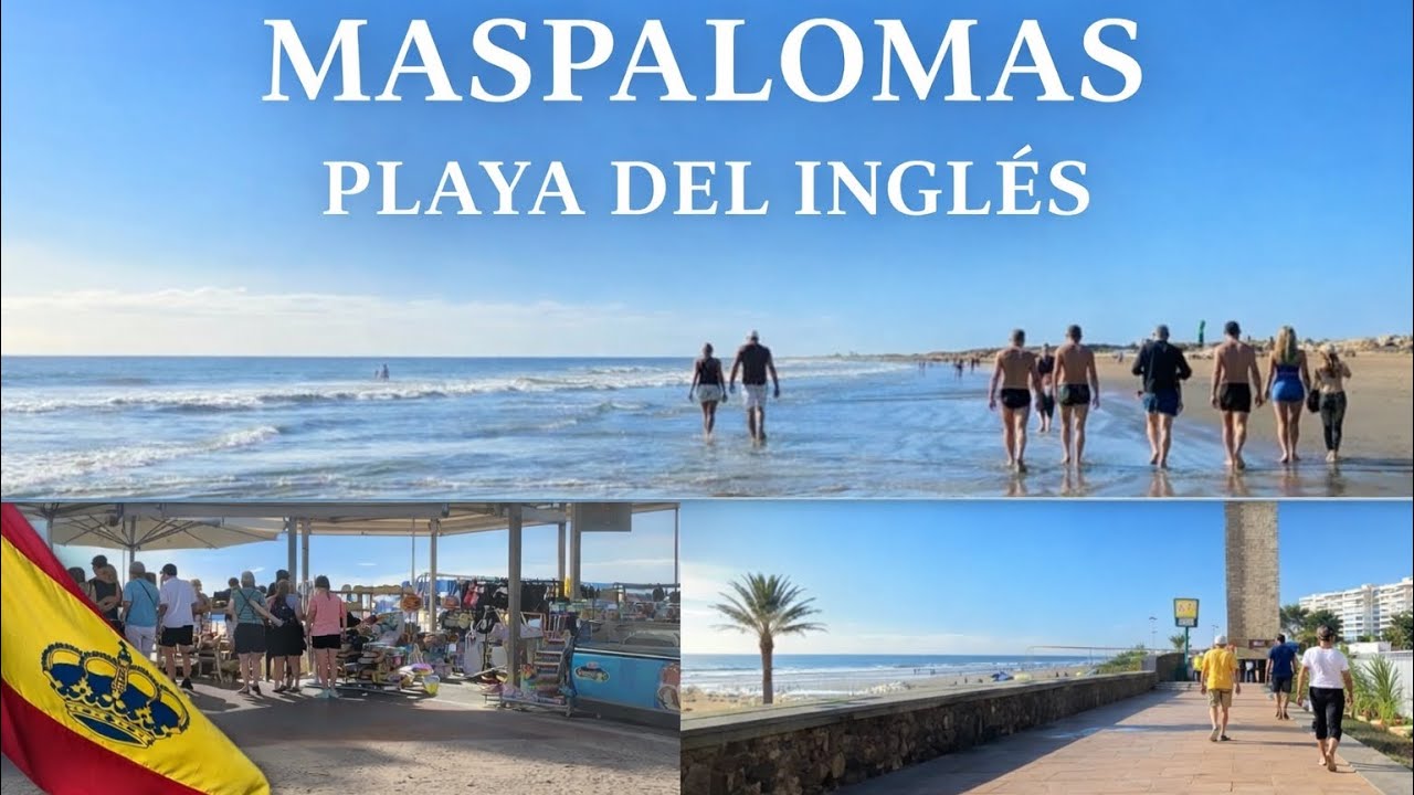 Christmas Morning Beach Walk | Maspalomas, Gran Canaria 🇪🇸🎄