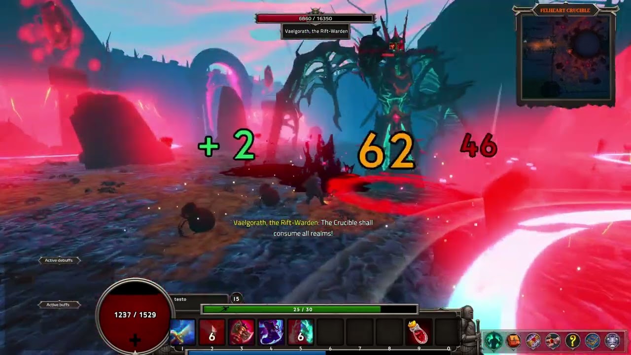 Afallon Gameplay, Vaelgorath boss fight