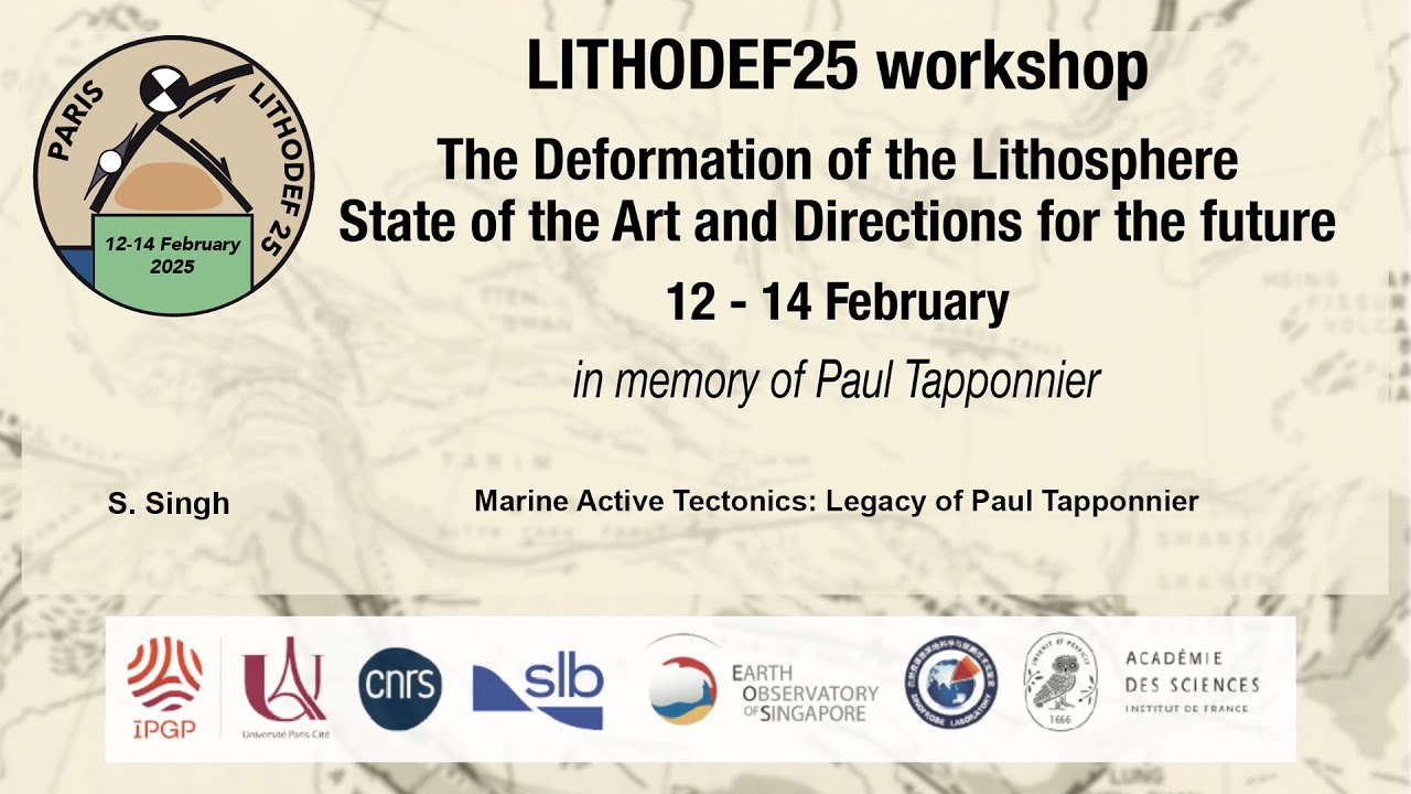 Marine Active Tectonics: Legacy of Paul Tapponnier
