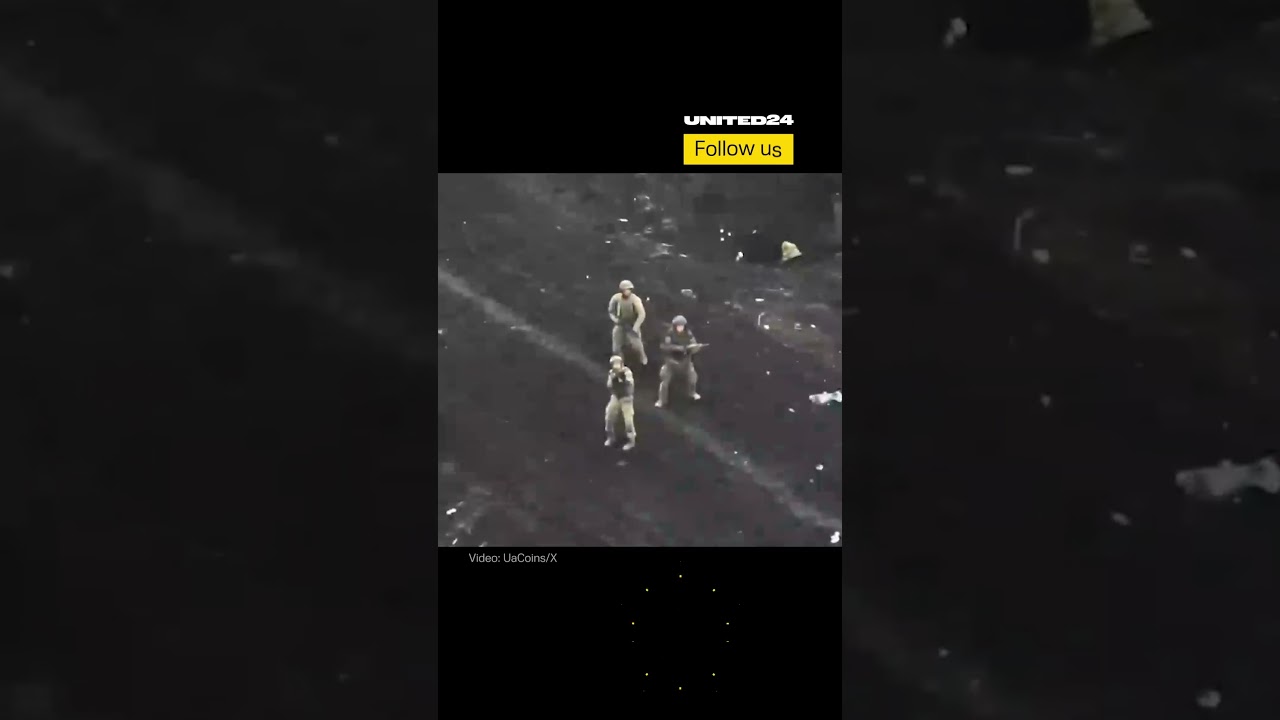 Russian Soldiers Thought They Had Escaped From the Battle Unscathed. Ukrainian Drone Caught Them