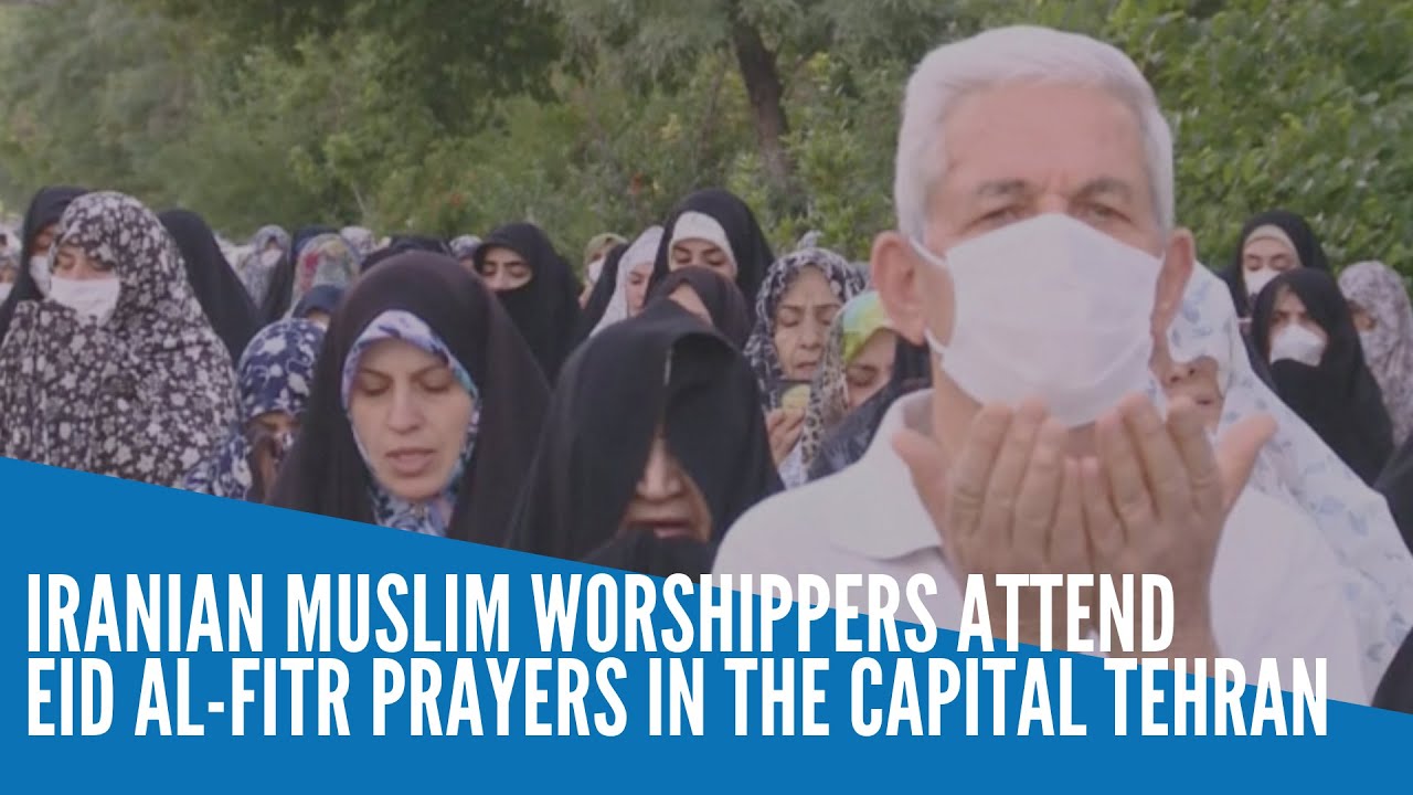 Iranian Muslim worshippers attend Eid al-Fitr prayers in the capital Tehran