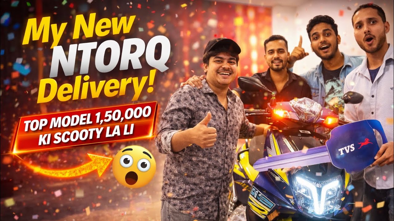 Finally New Ntorq Xt Delivery 😍 | Tvs Ntorq Top Model La Liya 
