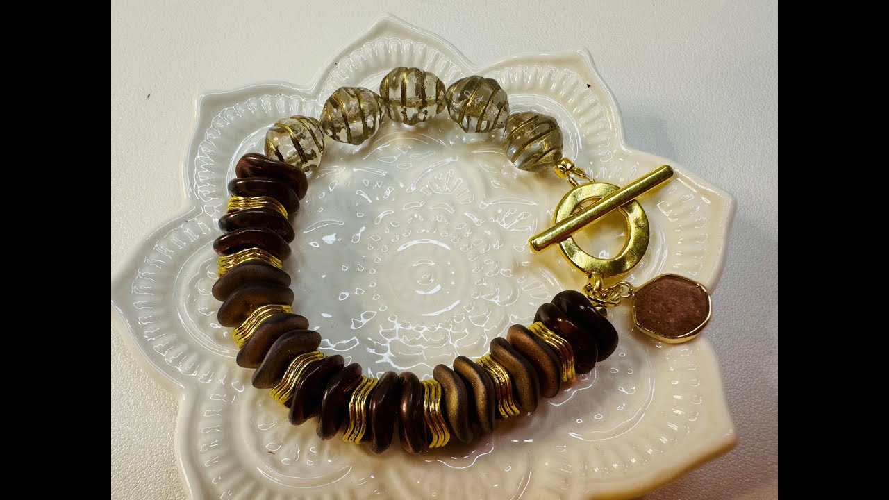Opening My Bargain Box Purchase and a Pretty Little Czech Glass Bracelet!
