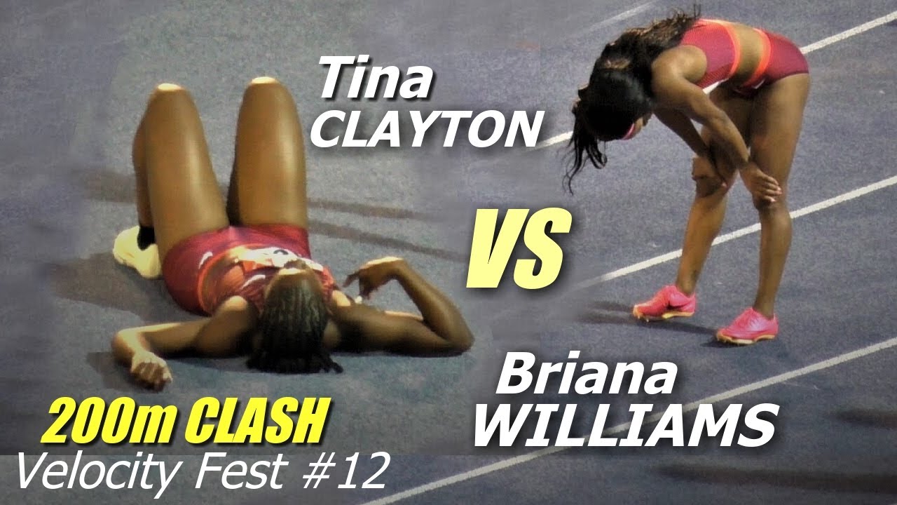 Tina CLAYTON Battles Briana WILLIAMS Over 200m | Srabani NANDA Intervenes| Velocity Fest 12