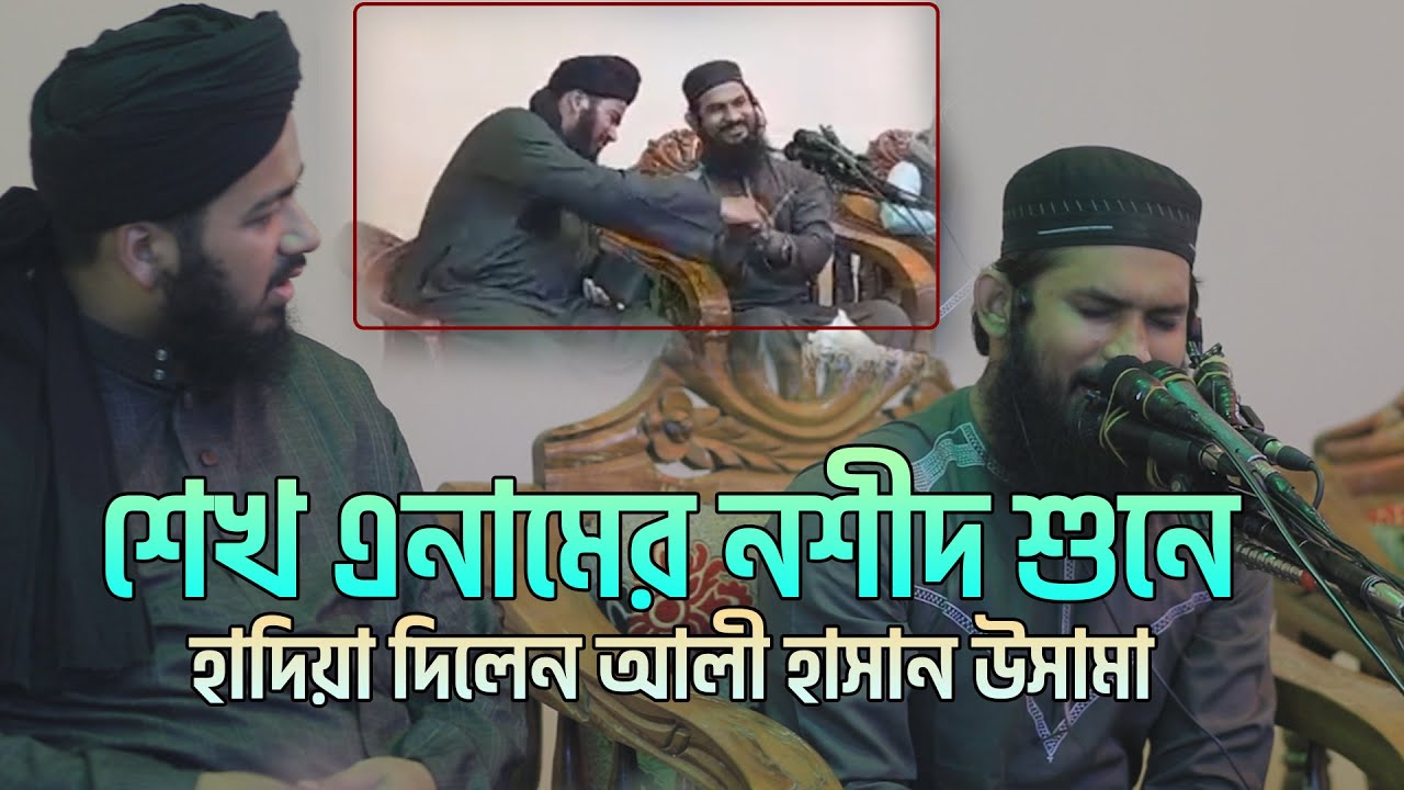 নাশীদ বিরোধী আলী হাসান উসামা ?? শেখ এনামের নশীদ শুনে হাদিয়া দিলেন ali hasan osama