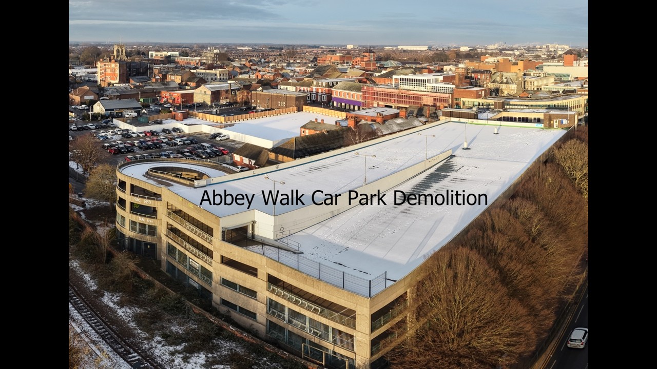 Abbey Walk car Park Grimsby Demolition