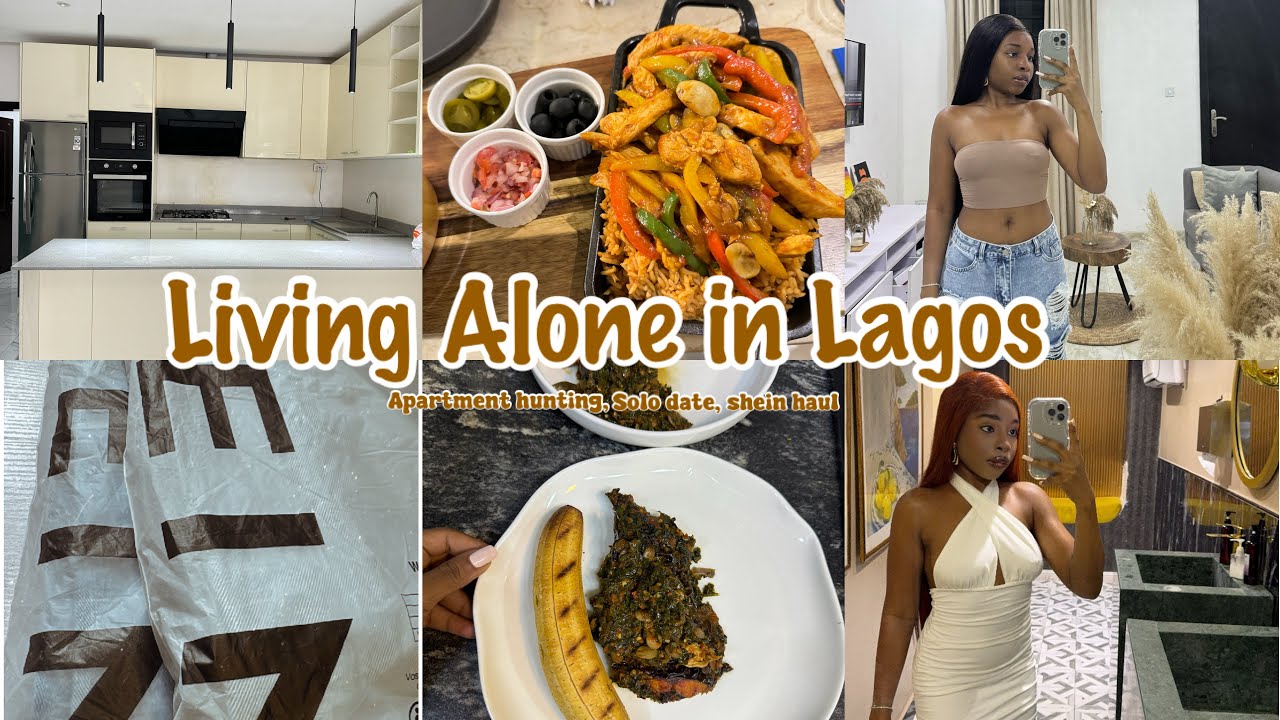 Vlog: Apartment hunting in Lagos, solo date , shein haul, cooking. Living Alone Diaries #2