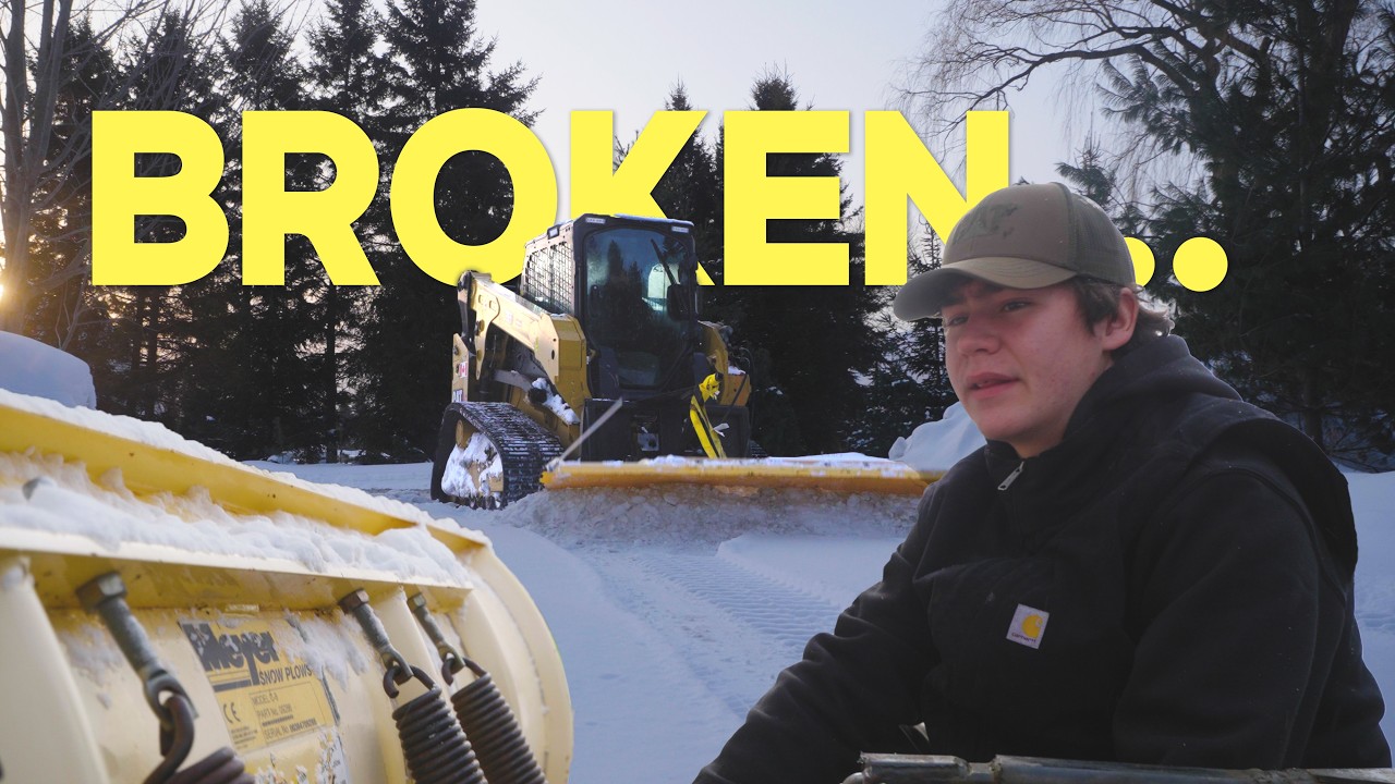 Our Skid Steer Plow BROKE... Here's how We Fixed It