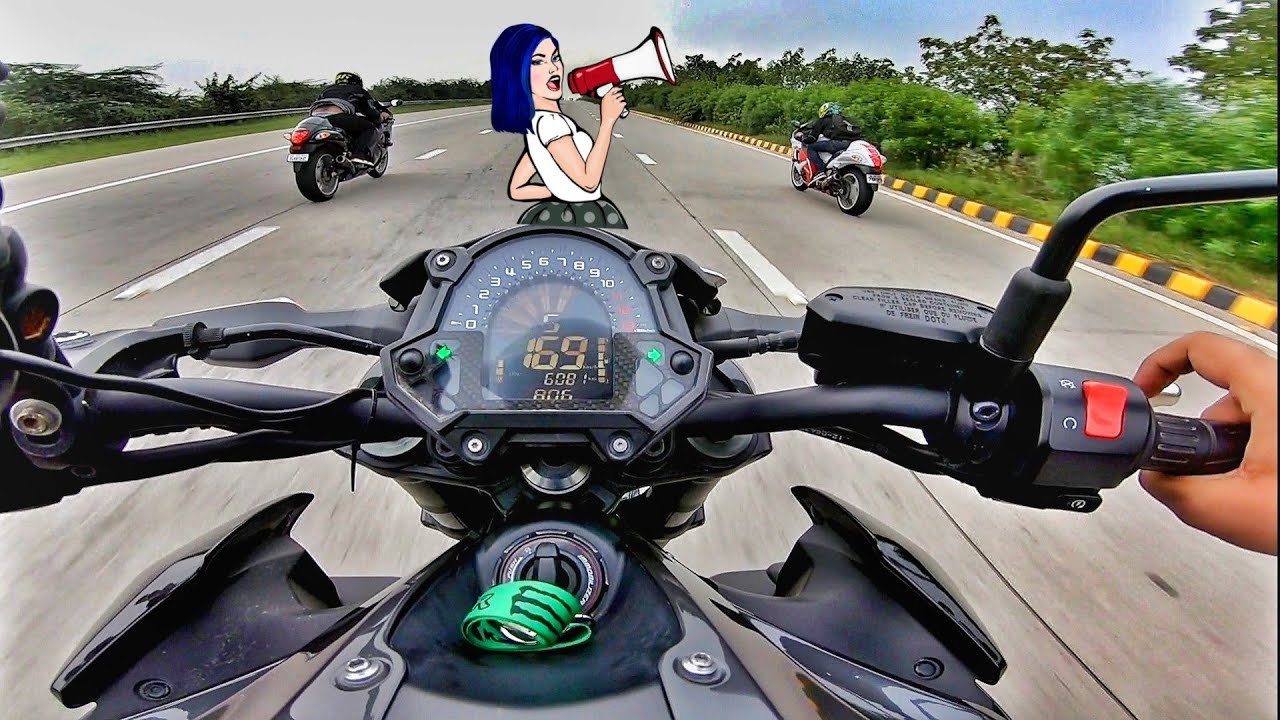 2 HAYABUSA ke sath Z900 ki lag gayi race || Hayabusa vs Z900 😳