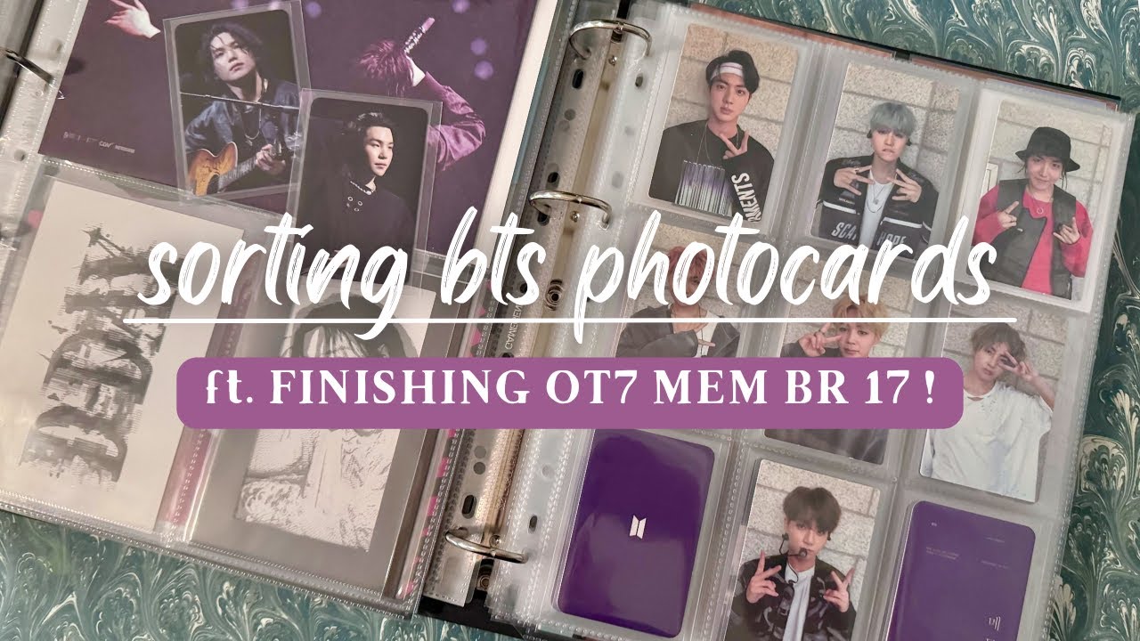 sorting my BTS Photocard Binders ft. fun dvd milestone and tour merch