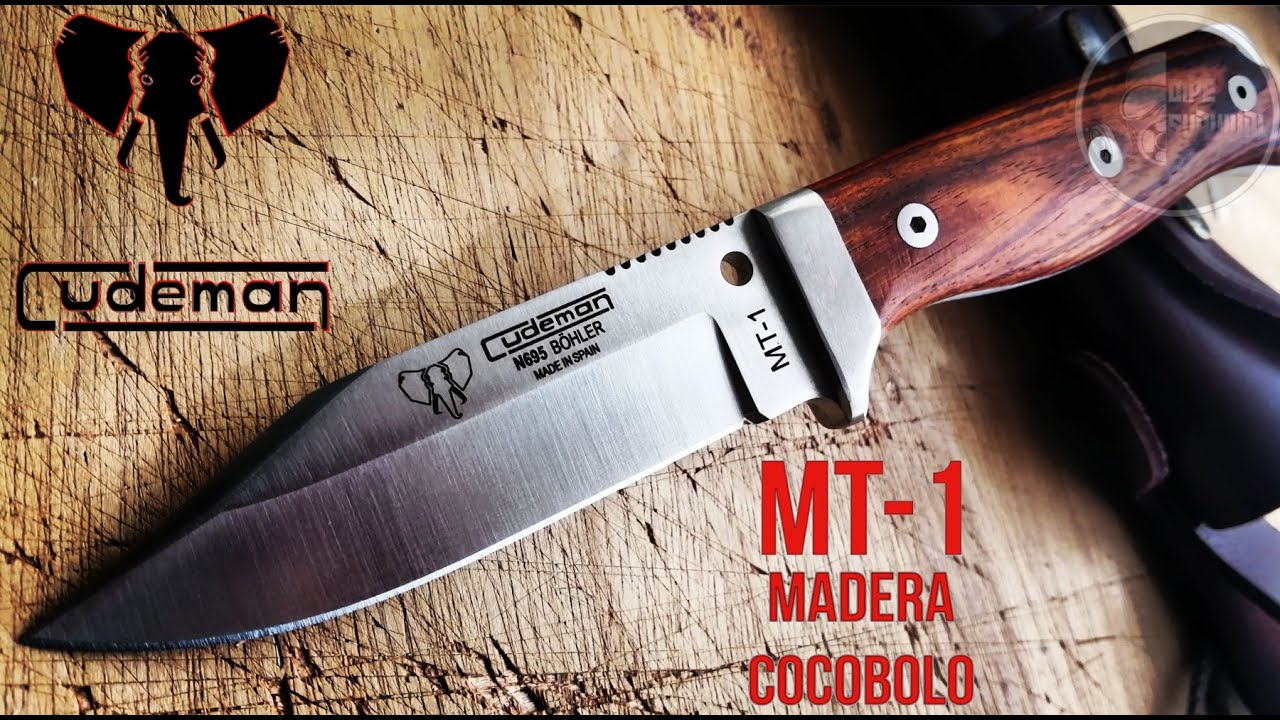 😎❌CUDEMAN MT-1 MADERA COCOBOLO, CUCHILLO BUSHCRAFT MÍTICO DE GRAN CALIDAD❌😎