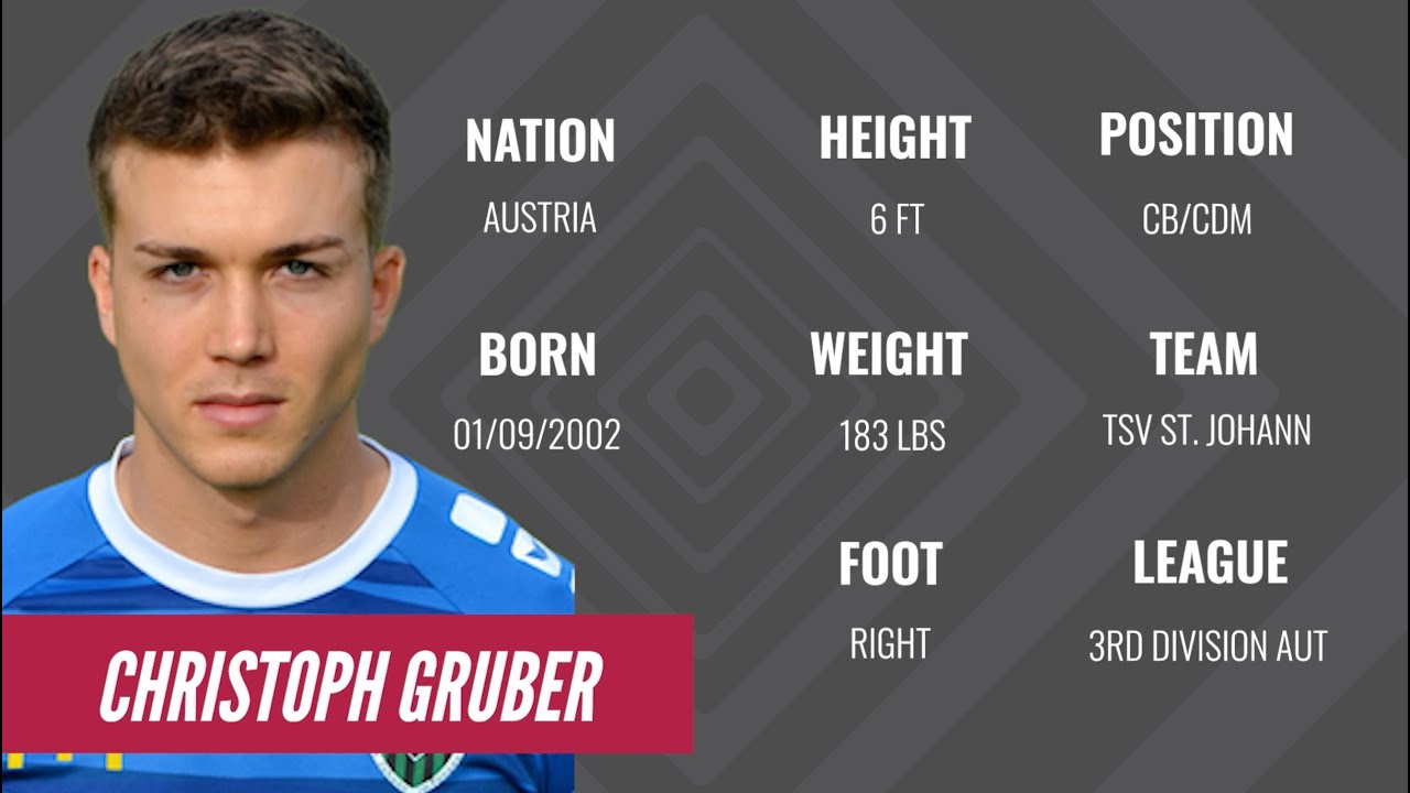 Students Go West - Christoph Gruber - CB - Transfer