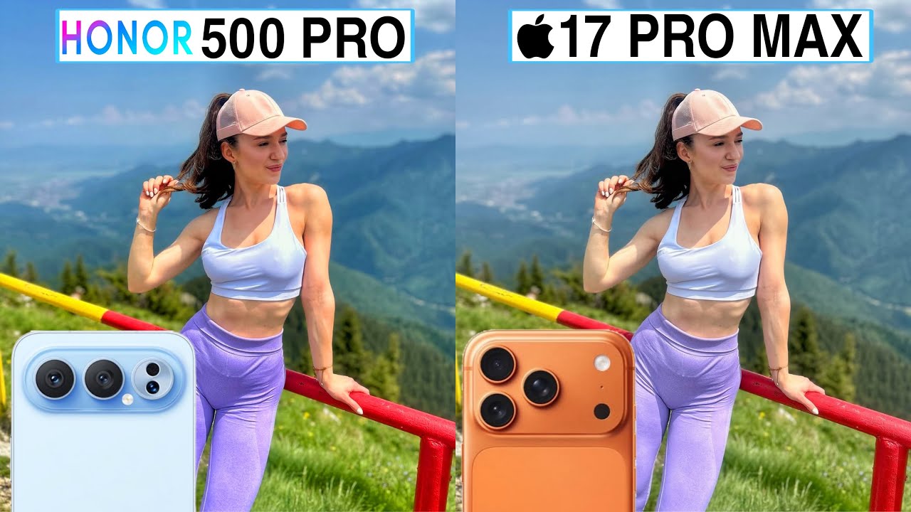 Сравнение тестов камер Honor 500 Pro и iPhone 17 Pro Max
