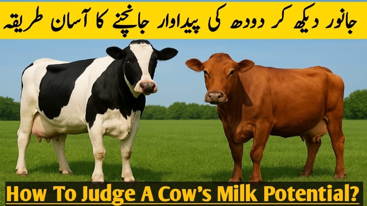 جانور دیکھ کر دودھ کی پیداوار جانچنے کا آسان طریقہ| How To Judge A Cow's Milk Potential?
