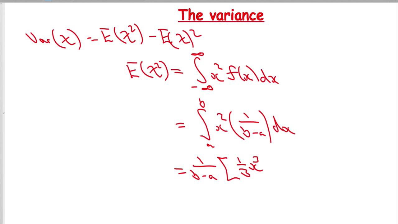 Edexcel S2 Tutorial 4 - Continuous Uniform Distribution
