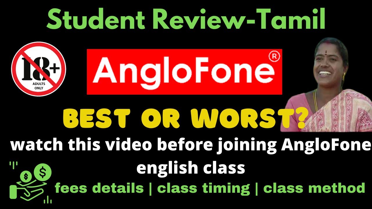 Anglofone review in tamil | Anglofone English class student review