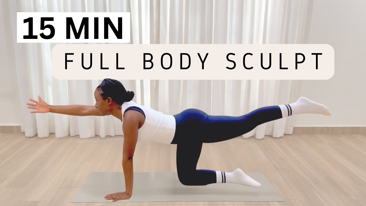 15-Minute Full Body Sculpt | Core Stability & Glute Strength