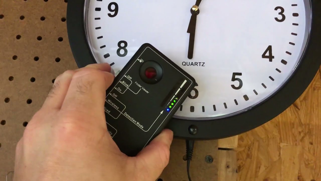 How to Detect Wired Hidden Camera using LawMate RD-30  Detector Finder