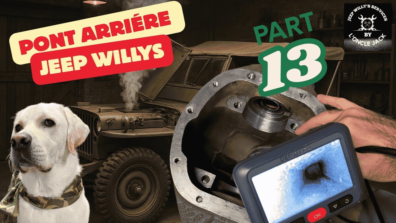 Tuto mécanique Jeep Willys MB WW2 | Démontage & remontage du pont arrière Dana 23. Épisode13.