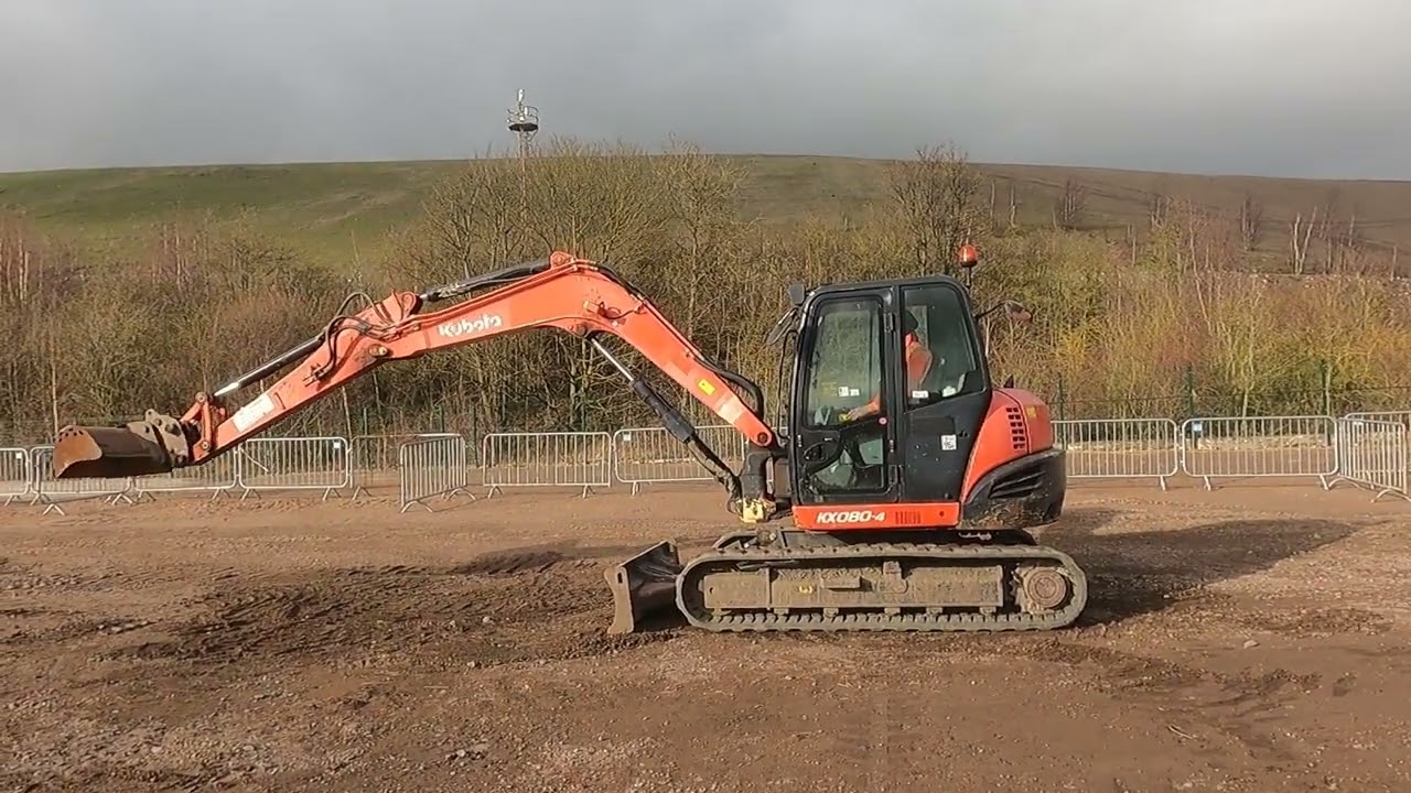 2013 Kubota KX080-4 Midi Excavator (SN: 0546)  For Sale | Maltby, UK Auction 24 & 25 Feb