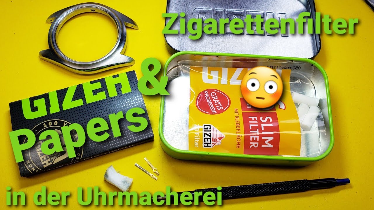 Uhrmacherwerkzeug erkl&auml;rt - Papers und Zigarettenfilter in der Uhrmacherei