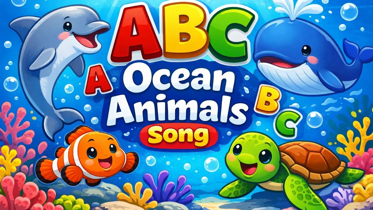 ABC Ocean Animals 🌊 A to Z Sea Animals melody| Alphabet Learning Rhyme