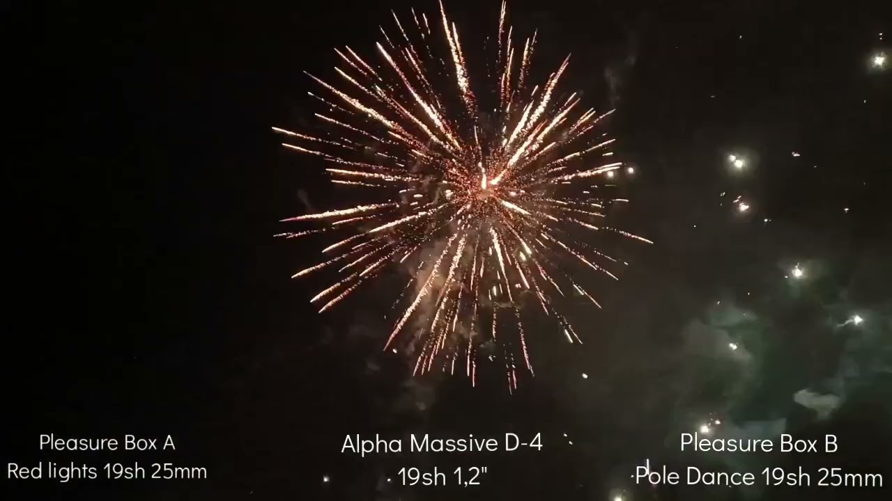 Chaos vuurwerk project van 22 Cake's en 11 single shots