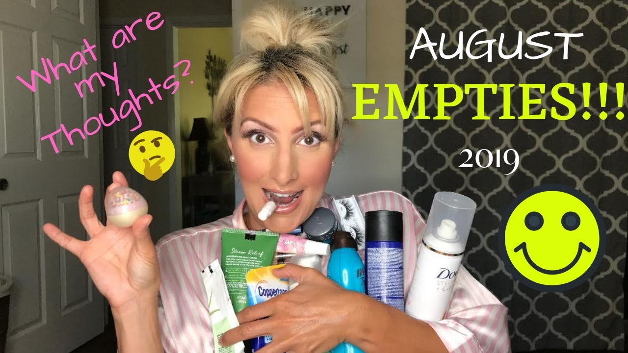 Empties August 2019  - Reviews - Use-Ups - Will I Repurchase?