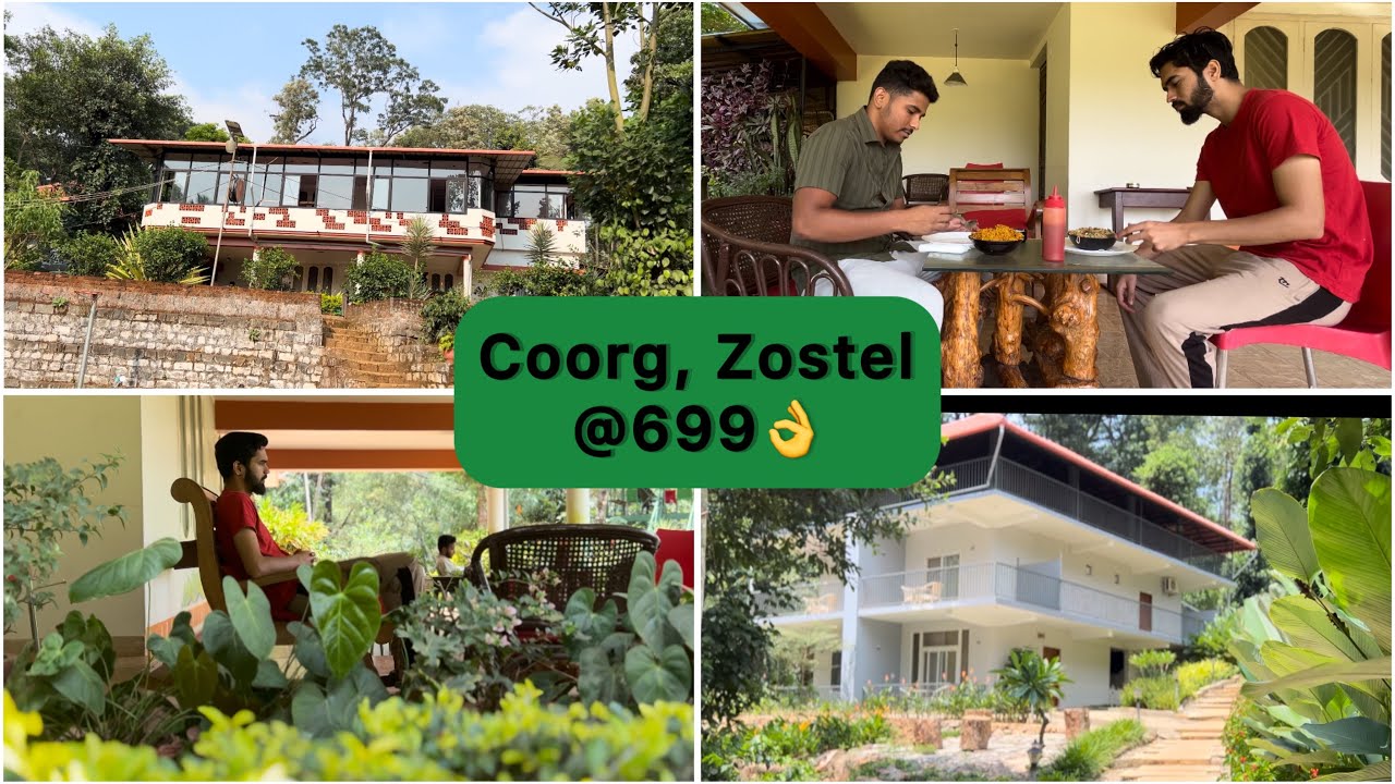 Coorg Zostel Tour: Affordable Stay in Nature's Paradise | Tour, Pricing, Food & Scenic Views #zostel