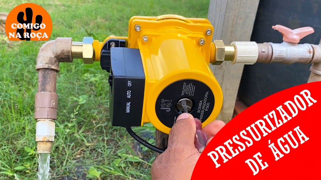 LIGUEI UMA BOMBA PRESSURIZADORA DE ÁGUA EM UM SISTEMA DE IRRIGAÇÃO COM MICROASPERSORES.
