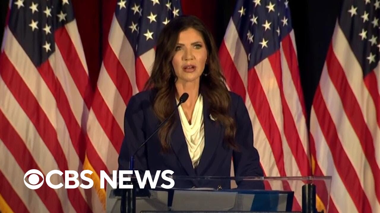 Watch: Kristi Noem speaks minutes after Trump announces he's removing her as DHS secretary