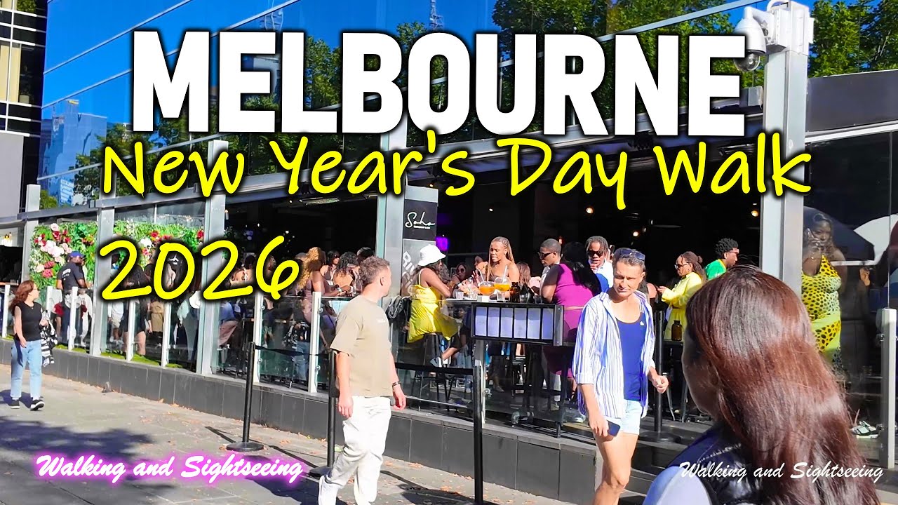 New Year’s Day 2026 in Melbourne Australia Southbank & South Wharf Walk ☀️ The Langham Lobby Display