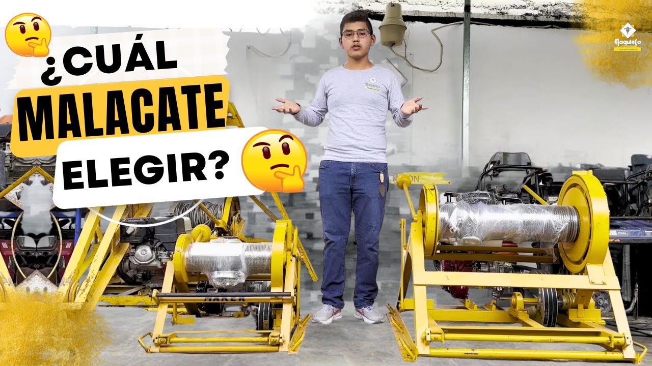🔍 ¿Cuál malacate elegir? | Maquinco maquinaria