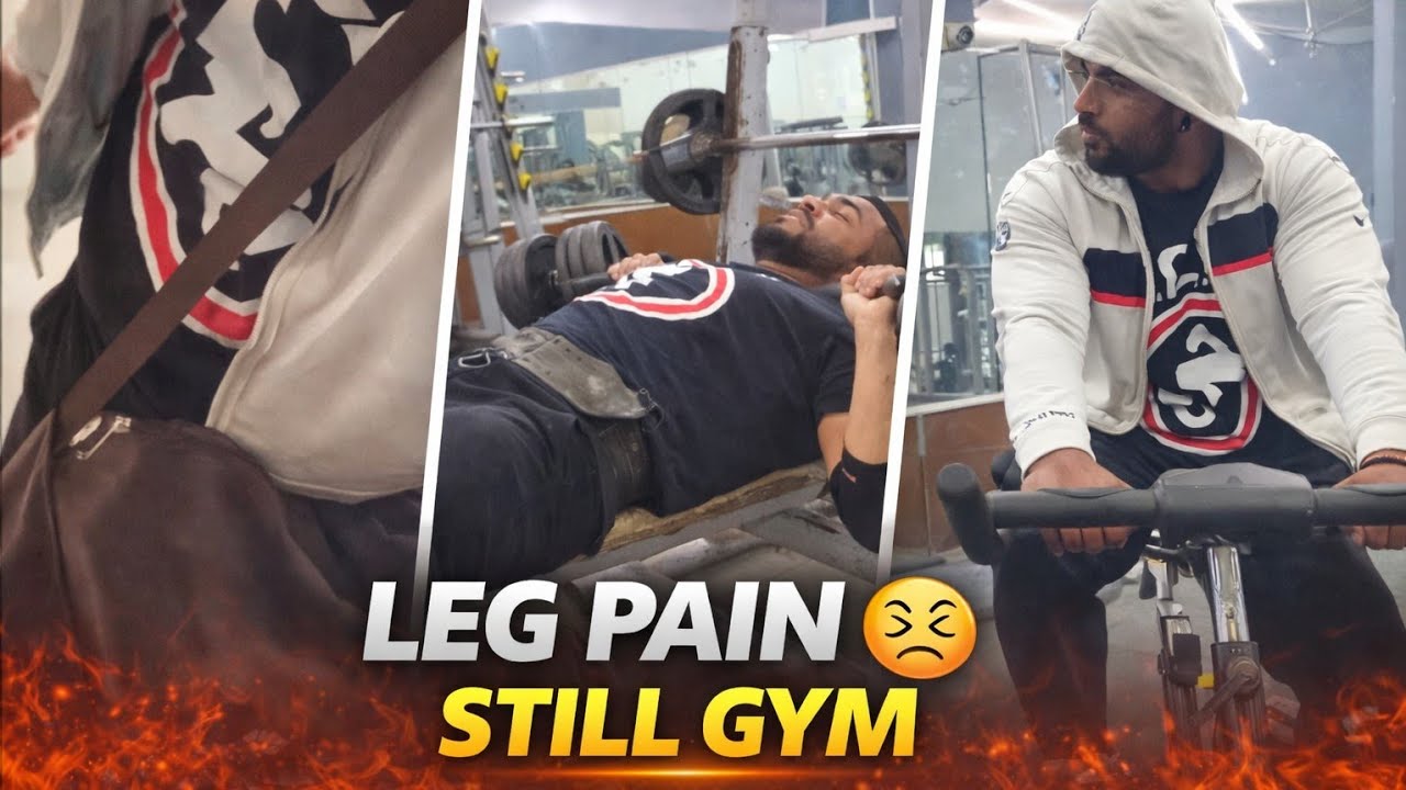 Pain Mein Bhi Gym Skip Nahi Kiya 😤