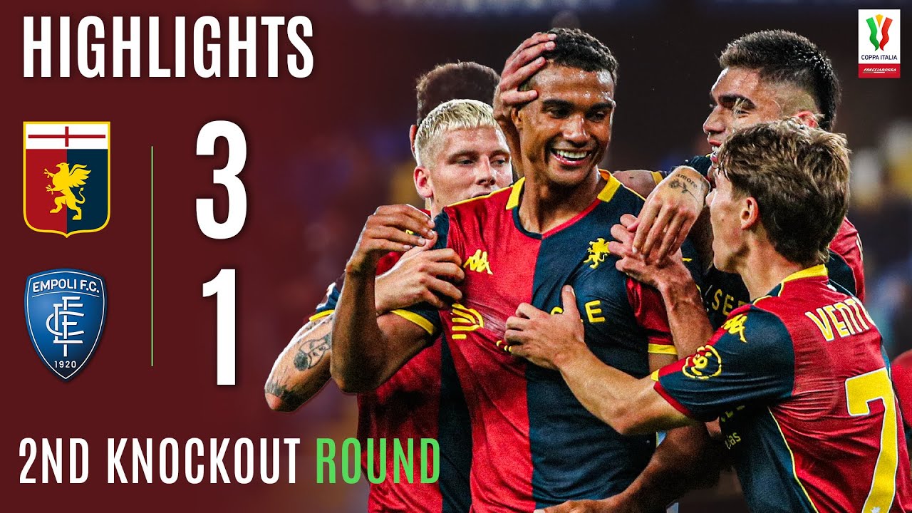 GENOA-EMPOLI 3-1 | HIGHLIGHTS | Genoa in full control at Marassi | Coppa Italia Frecciarossa 2025/26
